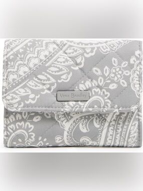 Vera Bradley Quilted Wallet with Paisley Print